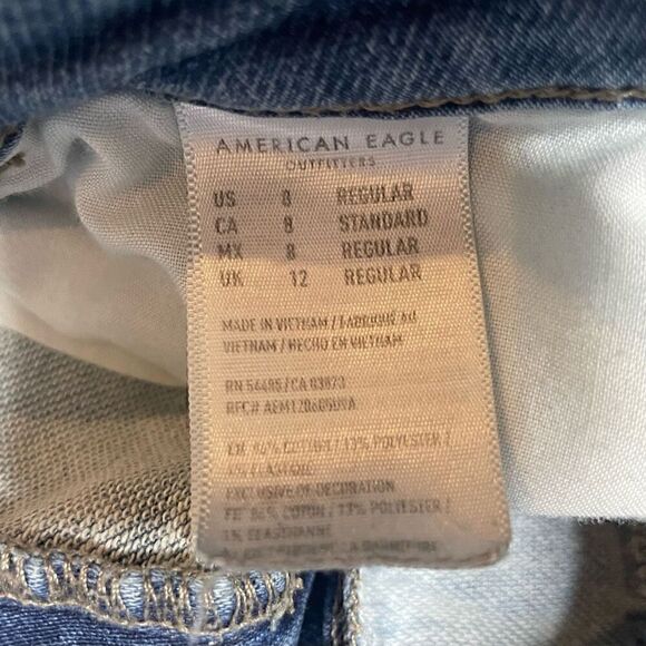 American Eagle Jeans Size 8 Super Stretch Super Hi-Rise Jegging 27" Inseam - Picture 4 of 10